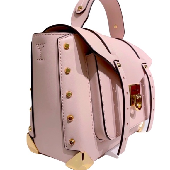 MICHAEL KORS Manhattan
Medium Leather Satchel Handbag in Powder Blush - Picture 3 of 10